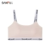 Sanfu Women Vest mùa xuân Tương phản đơn giản Tiếng Anh Dây đeo vai chạm đáy Vest thoải mái Đồ lót 419587 - Áo vest Áo vest