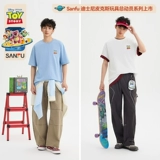 [Toy Story Joint] Sanfu 2026, летняя мужская футболка с тяжелым семейным портретом и короткими рукавами, 523798