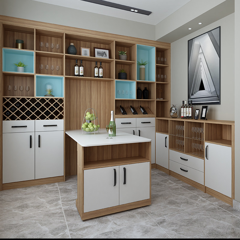 Nanjing Jiuzhu new Chinese style cabinet custom whole house custom wine cabinet custom cabinet custom cabinet