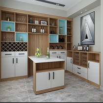 Nanjing Jiuzhu new Chinese side cabinet custom whole house custom wine cabinet custom cabinet custom cabinet