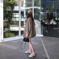 Early Spring Small Suit Jacket Woman 2022 Spring Autumn New Loose Superior Design Sensation Small Crowd Casual West Suit Blouse