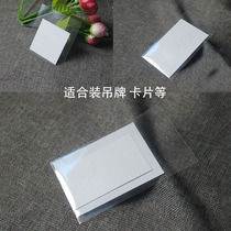 OPP transparent tag packaging bag punched clothing card flat mouth plastic bag universal label hanging card packaging bag