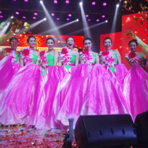 Dance props Peony big petals opening dance props Big fan Games opening ceremony Admission props big fan