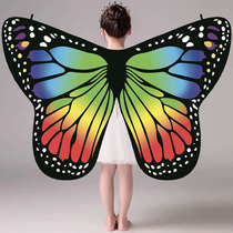 Dance props Butterfly shawl Belly dance Adult rotating butterfly shawl wings 61 Childrens performance supplies