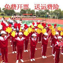 The opening ceremony of the sports meeting entered the square with the hand props creative kindergarten dance cheerleading Palm Gloves