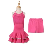 Детская летняя спортивная одежда, короткий детский костюм, эффект подтяжки