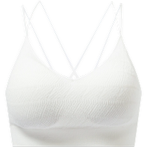 Semir underwear womens cross U-shaped beautiful back solid color bra with chest pad all-in-one camisole can be worn outside and inside