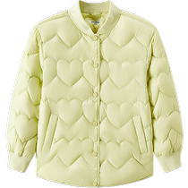 Semir childrens down jacket 2024 new three-proof solid color versatile loose and light jacket girls winter tops