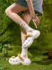 Semir Women's Croc Shoes Women's 2026 Summer New Emoji Joint Thick Sole Heightening Women's Outdoor Beach Shoes