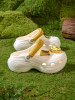 Semir Women's Croc Shoes Women's 2026 Summer New Emoji Joint Thick Sole Heightening Women's Outdoor Beach Shoes