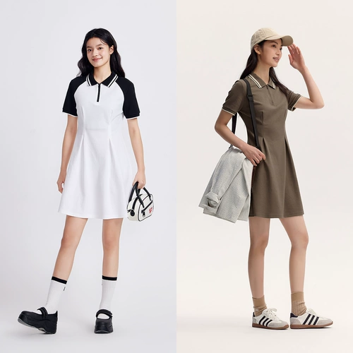 Semir, платье, приталенный ретро корсет, летняя мини-юбка, спортивная юбка, воротник поло