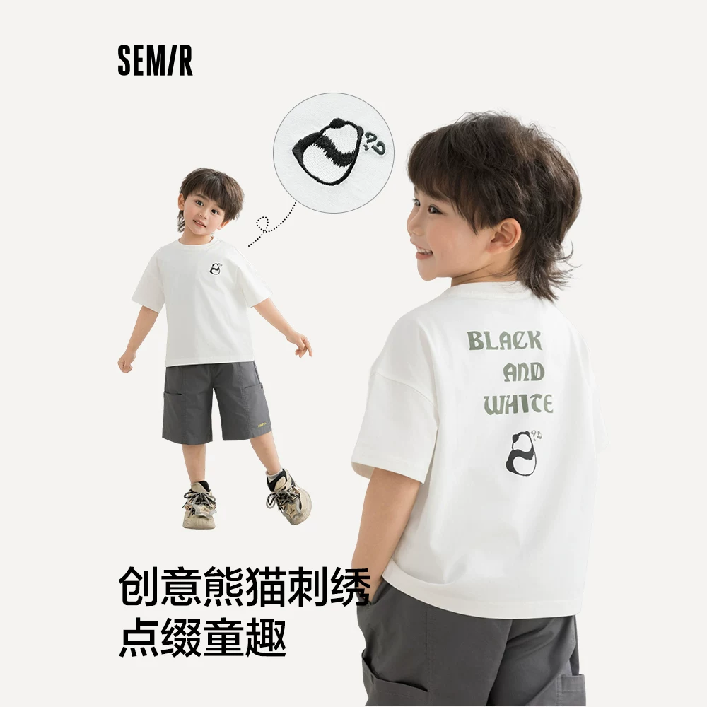 Semir, дизайн быстрым высыханием детская футболка с коротким рукавом, семейный стиль