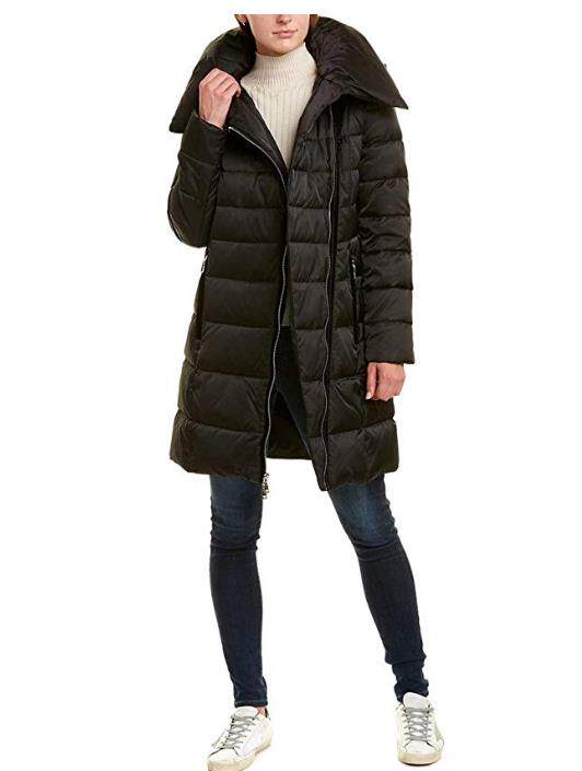 T Tahari Women's Mid-Length Hooded Waterproof Down Jacket T81 US Direct Mail Multicolor