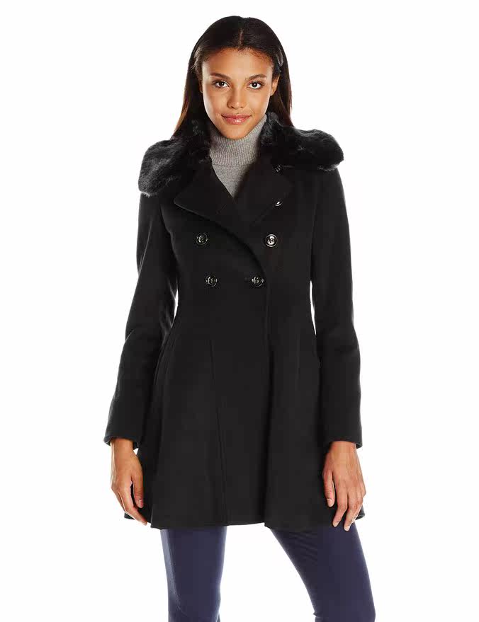 Via Spiga women's mid-length woolen coat woolen coat 60% wool V091 US direct mail