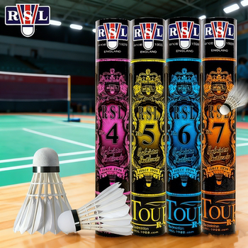 Official Website Genuine Rsl Asia Lion Badminton Professional Training and Competition 7K Durable Balls Size 3, 4, 5, 6, 7, D5