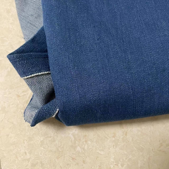 Retro Indigo Denim Fabric Dark Blue Denim Fabric High Elastic Jeans Fabric Textile Twill Fabric DIY