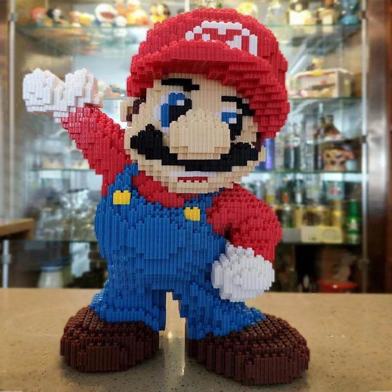 Girl Series Adulthood High Difficulty Toys Huge-type assembled puzzle building blocks Super Malio Malio