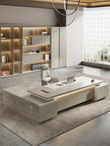 Light Extravagant Boss Desk Chair Portfolio Minimalist Modern President Room Senior Feel Furniture Manager Desk Big Desk
