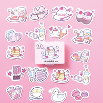 44 Handbook stickers girls dessert stickers hand account diary diy decorative sealing stickers