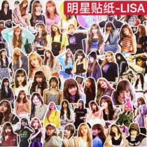 Pink hand account sticker Lisa star character Photo peripheral mobile phone computer a decorative diy sticker