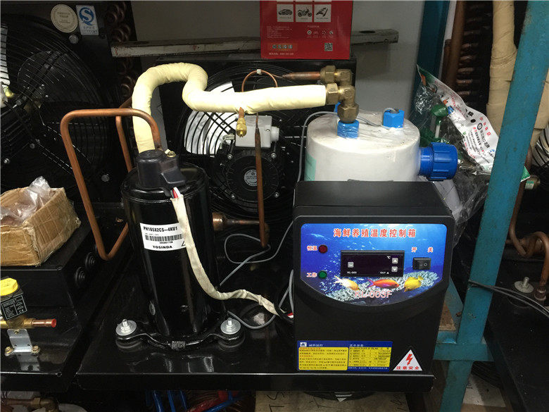 New fish pond refrigeration unit Seafood cold water Household fish tank thermostat Fish pond chiller Industrial farming