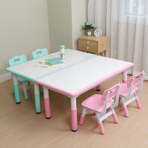 Kindergarten table graffiti whiteboard drawing table children lift adjustable toy homework writing table and chair set