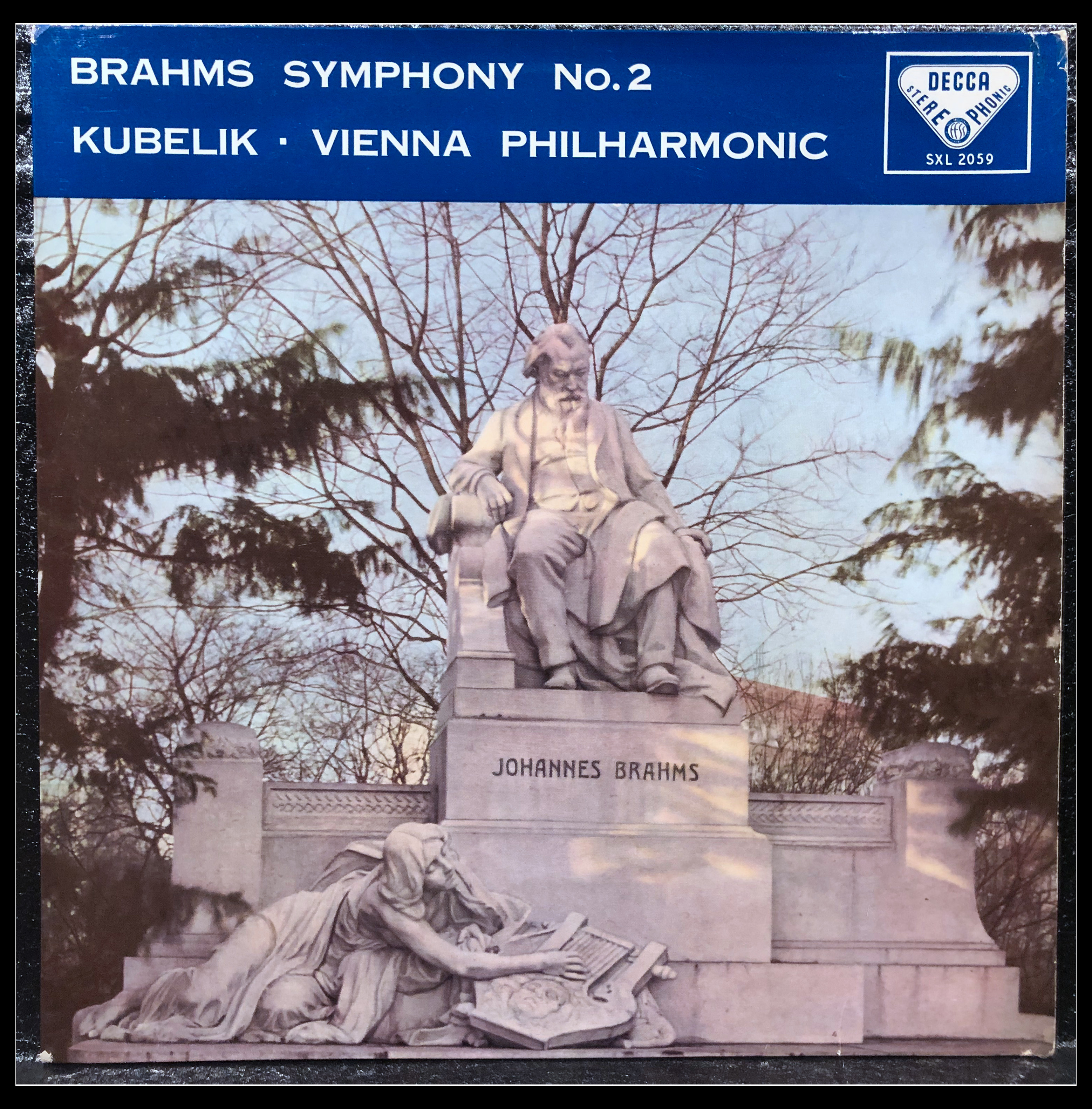 Kubelik Brahms Symphony No. 2 Blue Back Frame Front Page Decca 1LP #Vinyl