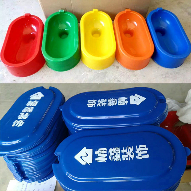 Renovation site temporary simple toilet plastic squat pit anti-odor squat toilet Urine and defecation bucket sitting squat with cover