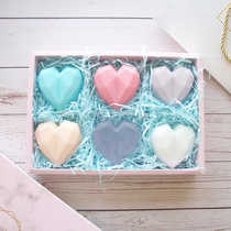 Flowers like a cloud heart drill handmade soap gift box creative Mid-Autumn Festival gift to give girlfriend wife practical gift essential oil soap