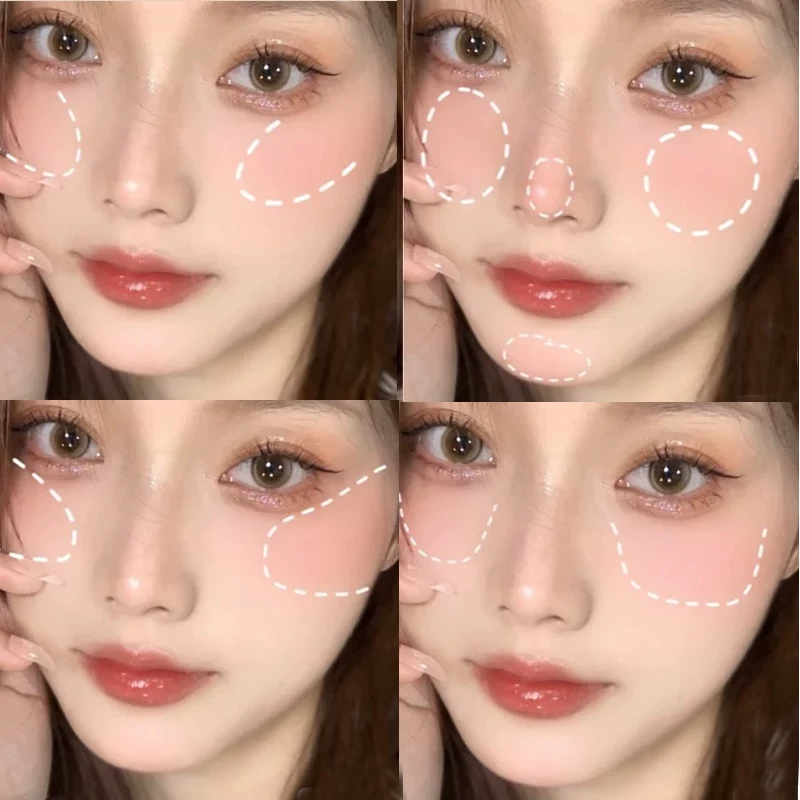 Face blush, brush for contouring, full set
