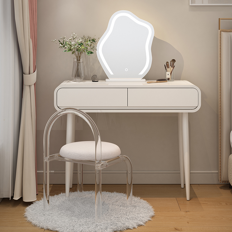 Style Cream Wind Master Bedroom Dresser Modern Minimalist Solid Wood Makeup Table Small Bedroom Desk Make-up table One-Taobao