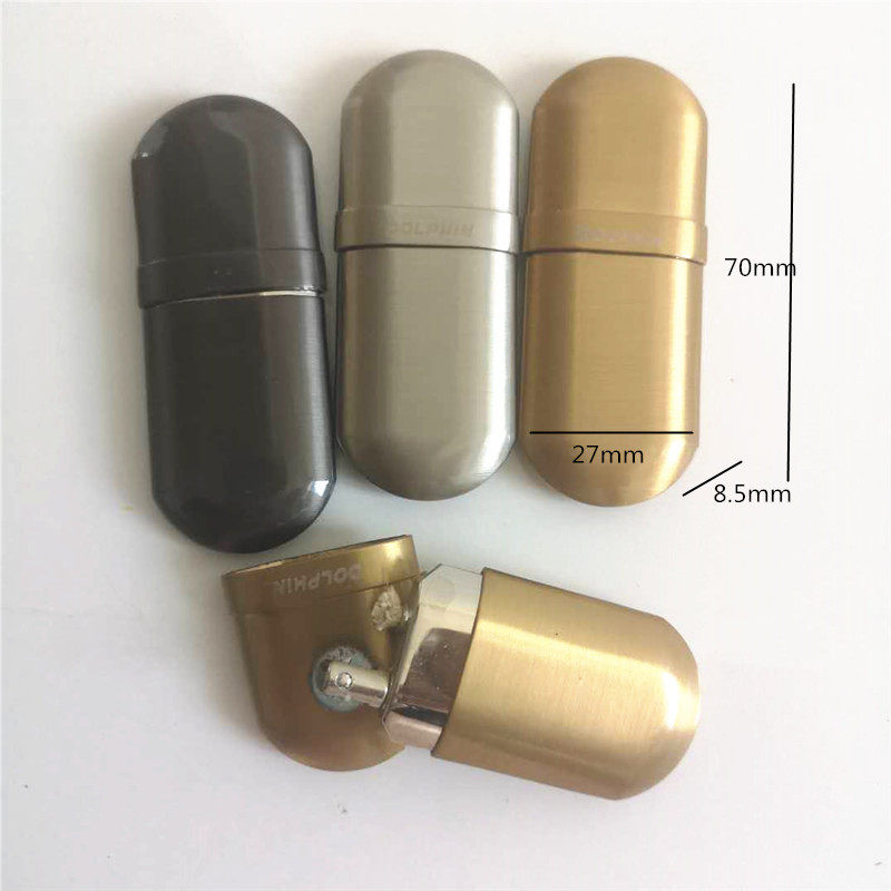 New Dolphin Retro Trench Grinding Wheel Kerosene Lighter Mini Tide Slim CREATIVE DELIVERY ACCESSORIES 602