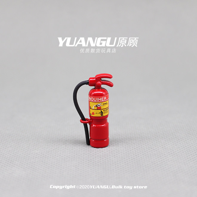 Simulation miniature food play fire extinguisher decoration toy ob11 doll house decoration soldier model scene prop model