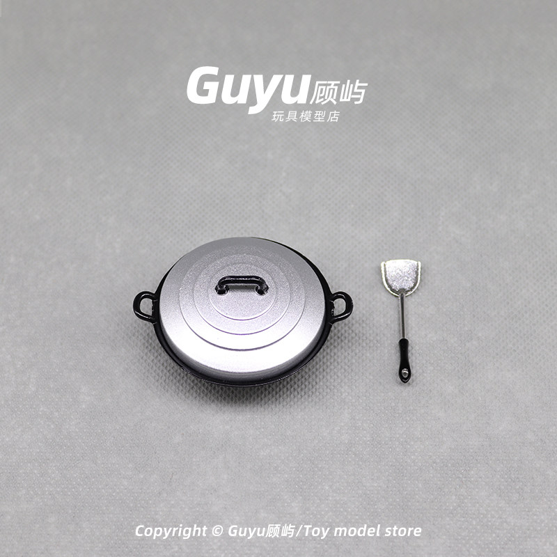 Miniature food play ob11 doll house mini accessories cooking pot shovel kitchen utensils soldier model scene prop model