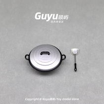 Miniature food play ob11 doll house mini accessories cooking pot shovel kitchen utensils soldiers hand-made scene props model