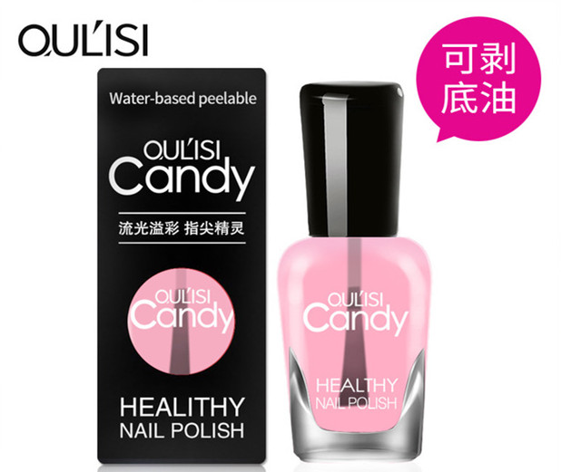 Pregnant women can peel and tear the bottom of the oil bright oil combination armor care Colorless nail polish capping transparent water non-toxic and tasteless
