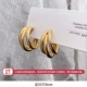 1# серебряное игольчато-золотое многослойное кольцо