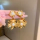 24# серебряные иглы-золотые жемчужные цветы