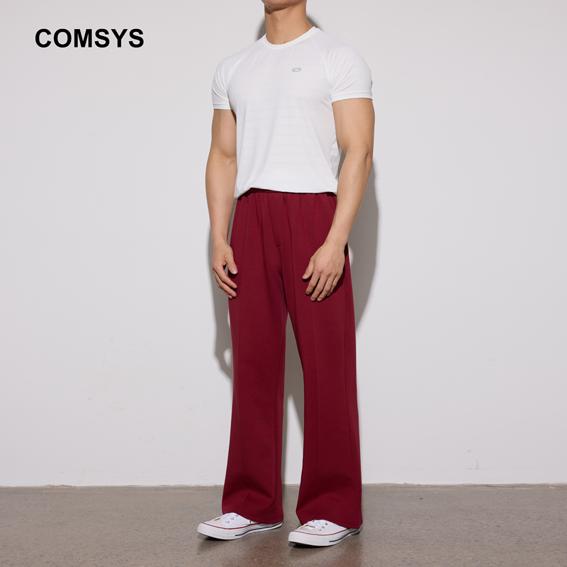 Comsys Spring and Summer Thin Loose Flared Sweatpants, Sports Fitness Long Pants, Versatile Casual Pants for Commuting