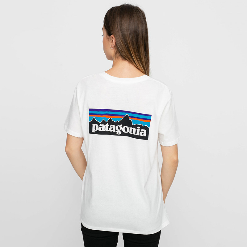 Spring and summer new Patagonia T-shirt women's outdoor comfortable and breathable pure organic cotton environmentally-friendly short sleeve T-shirt