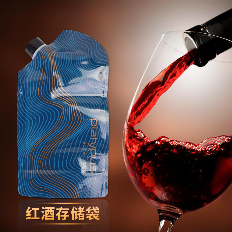 American production Platypus Platy Preserve duck mouth beast water bag red wine storage bag 800ml