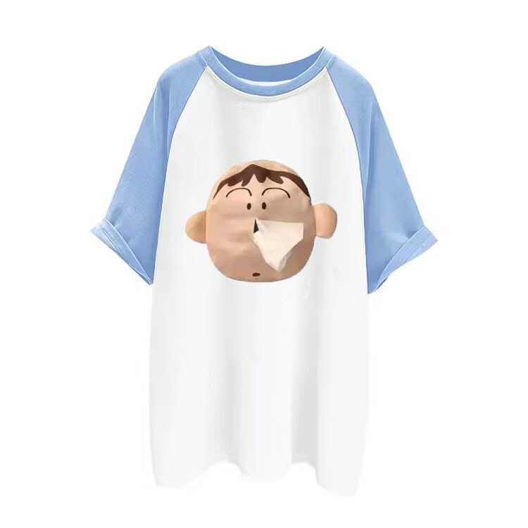 Aidai Cotton Short-Sleeve T-Shirt with Tissue Pocket for Summer, Unisex, Suitable for Carrying Tissues, for Those with Runny Noses, Parent-Child Outfit Aidai Cotton Short-Sleeve T-Shirt with Tissue Pocket for Summer, Unisex, Suitable for Carrying Tissues, for Those with Runny Noses, Parent-Child Outfit