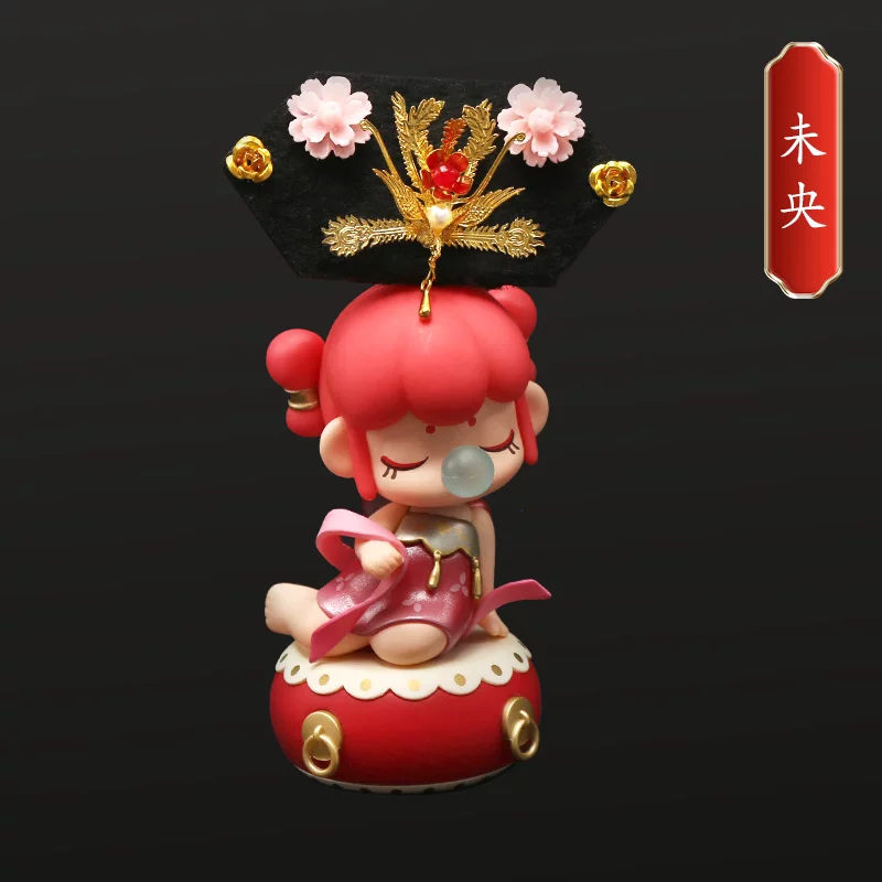 Древний костюм blind box Руолай модель игрушка головной убор 30 см кукла BJD ханфу древний стиль царственный венец hairpin шаг shake