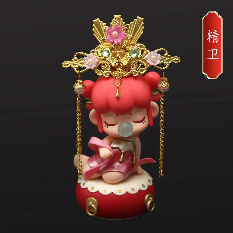 Древний костюм blind box Руолай модель игрушка головной убор 30 см кукла BJD ханфу древний стиль царственный венец hairpin шаг shake