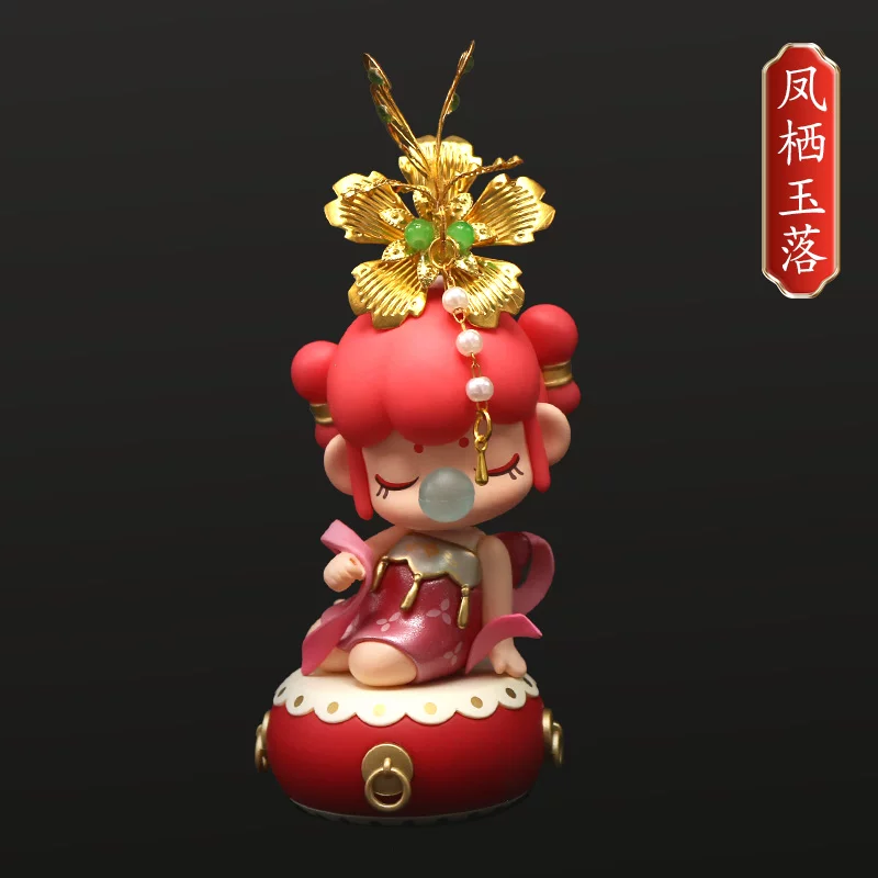 Древний костюм blind box Руолай модель игрушка головной убор 30 см кукла BJD ханфу древний стиль царственный венец hairpin шаг shake