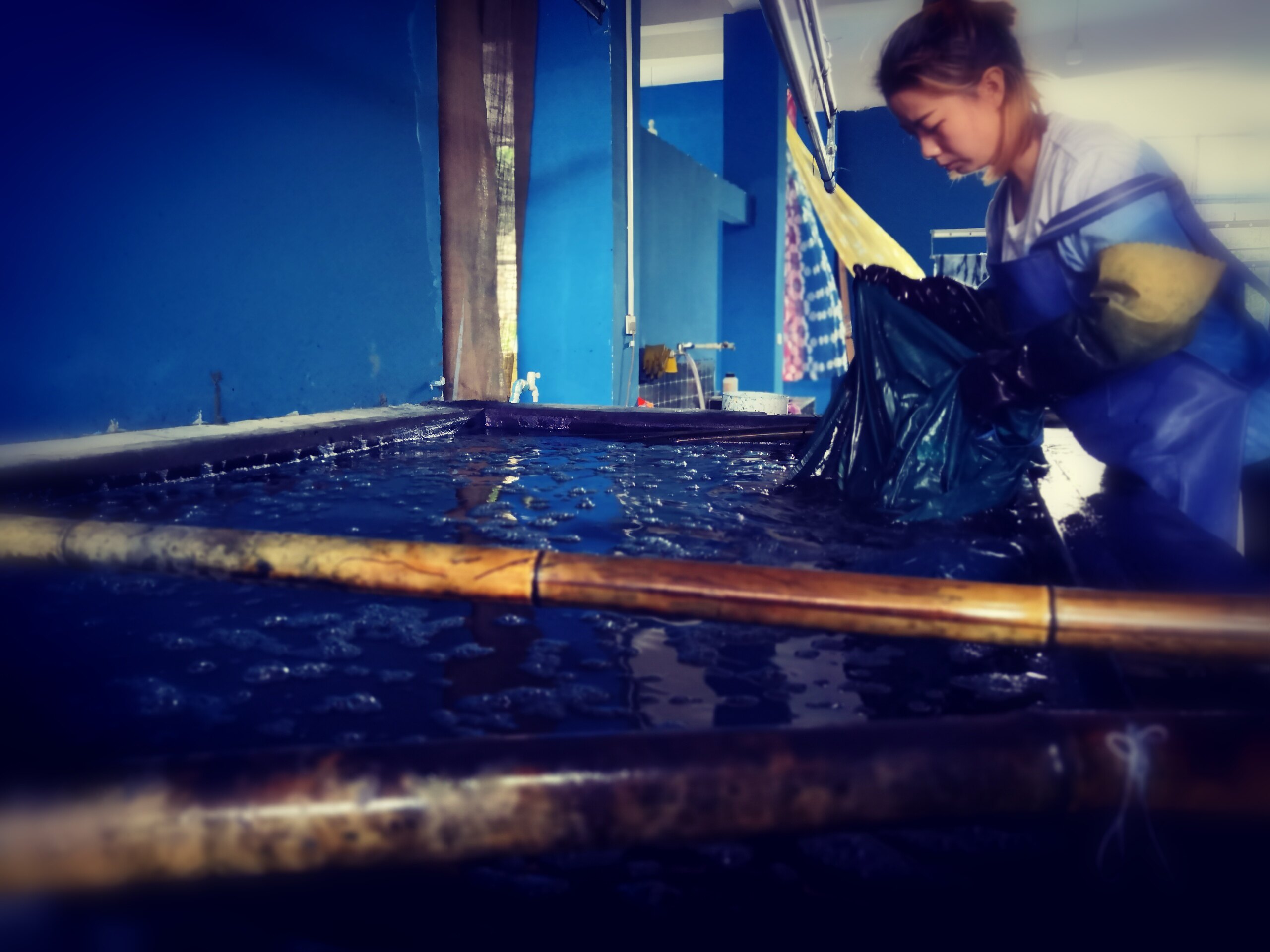 Summer ten Plant Dyeing Workshop Training Begins Enrollment Batik Zdyeing-Dyed Clip Valorian Blue Indigo Fermentation Vat