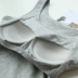 Áo vest nữ cotton đơn giản có đệm ngực không có vòng thép BRA-TOP áo ngực nữ mùa hè tích hợp đáy