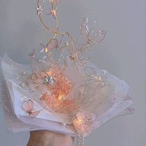 pinky22 wedding custom Net red red book with the girls dream book bouquet Bride wedding props