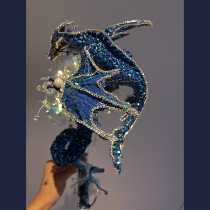 The Dragon Girls Scepter | Power Play Themed Wedding Show Arena Props Sceptre for Flower Crystal Diamond