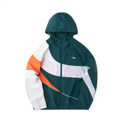 Li Ning coat men 2021 New Fashion loose hooded sports windbreaker AFDQ395-2-3